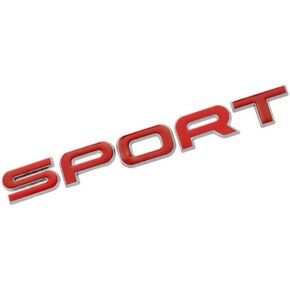 2X شعار رياضي ثلاثي الأبعاد شارة معدنية لجسم السيارة ملصق جانبي مناسب للسيارات العالمية والشاحنات وسيارات الدفع الرباعي (أسود وأحمر) in Kuwait