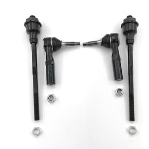 EV80645 ES800408 4pc Front Inner & Outer Tie Rod Ends Compatible with Dodge Caliber 2007-2012 Jeep Compass Patriot 2007-2017