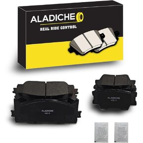 upgrade Front Rear Ceramic Disc Brake Pads Set Compatible with 2007-2017 for Toyota Camry, 2008-2018 for Toyota Avalon, 2007-2018 for Lexus ES350, 2013-2018 for Lexus ES300h
