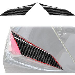 Carbon Fiber Tail Light Side Trim Compatible with Chevy Corvette C8 Stingray Z06 Z51 2020-2024, Real Carbon Fiber Exterior Trim Accessories