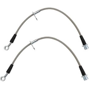 TRQ Front Performance Brake Hose Set Compatible with 2005-2010 Honda Odyssey