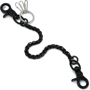 Ruth&Boaz Spiral With 3 Clasp Stainless Steel Wallet Chain