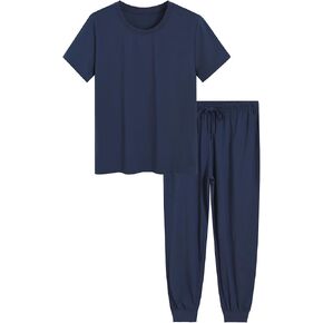 Latuza Women's Petite Pajama Sets Short Length 2 Piece Cotton Sleepwear