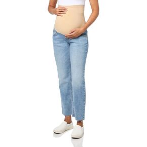 Motherhood Maternity Women's Stretch Secret Fit Over The Belly Straight Leg Pregnancy Jeans