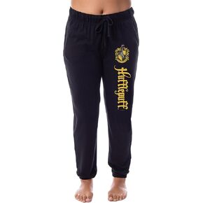 Harry Potter Womens' Hufflepuff House Crest Sleep Jogger Pajama Pants