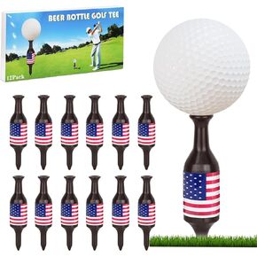 12 Pack Long Golf Tees, Tall Golf Tees Recyclable Plastic Golf Tees for Men, Golf Gifts for Men, Father, Golfers, 3.54" Tall