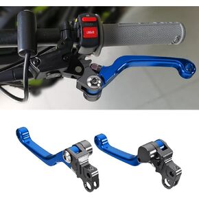 2Pcs Clutch Lever,Electric Dirt Bike Aluminum Left & Right Adjustable Folding Pivot Brake Hand Levers Replacement for Sur Ron Light Bee X/S Segway X260 X160 (Blue)