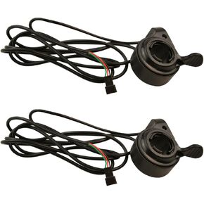 2Pcs Thumb Throttle Speed Control, 22mm 7/8inch Universal E-Bike Thumb Throttle, 3 Wires Finger Throttle Accelerator for 12V-72V Electric Scooter