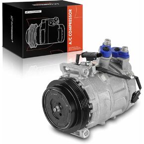 A-Premium Air Conditioner AC Compressor with Clutch Compatible with Mercedes-Benz C300, C350e, C43 C63 E63 AMG S, GLC63 AMG, S560, S63 AMG