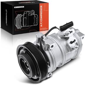 A-Premium A/C Compressor with Clutch Compatible with Chrysler Pacifica 3.5L 2004-2006, 10S17C Style, 6 Grooves
