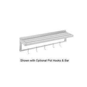 Channel TWS1860 Shelving, Wall Shelving, Tubular - All-Welded, 60"W x 18"D, Aluminum Construction