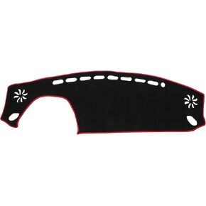 Dash Cover for Toyota GR86 Non-Slip | Center Console Dash Cover Mat Black Red 1 Pcs