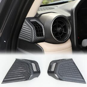 2PCS Carbon Fiber Style Side Air Outlet Frame Cover Protectors Interior Accessories ABS Trim for Land Cruiser 2024-2025