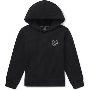JOE BOXER French Terry Boys Hoodies Size 6-7, Kids Black Hoodie, Boys Sweatshirt Loungewear (Black, Small)