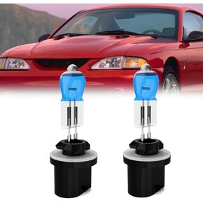Headlight Bulbs Compatible With Ford Mustang 1994-2004, 9007 High Low Beam + 880 Fog Lights Halogen Light Bulb Combo, Super Bright 6000K White, Plug and Play, Pack of 4
