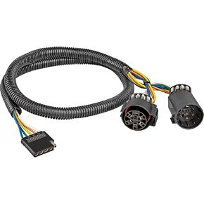 Oyviny 56584 USCAR 7 Pin to 5 Pin Trailer Wiring Harness for Installing LED Tailgate Light Bar with Reverse Lights, USCAR Socket to 5 Pin Adapter