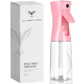 360 Water Spray Bottle for Hair, Plants & Skin Care (5oz/150ml) Ultra Fine Mist Spray Bottle for Hair, Cleaning, Ironing & More (White - 5oz)