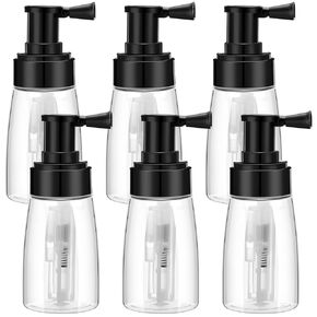 Yunlly 6 Pcs Powder Spray Bottle Barber Powder Container Dispenser Refillable Hair Fiber Applicator Powder Sprayer Empty Powder Travel Cosmetics Blower for Hair Salon Home Beauty, 140 ml