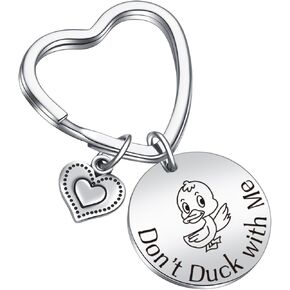 Duck Lover Keychain Pet Duck Owner Jewelry Duck Charm Keychain Duck Themed Keychain Pet Duck Gift