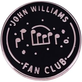 John Williams Fan Club American Composer Conductor Music Musical Notes Movie Film Scores Soundtrack Hollywood Icon 1.1" Enamel Pin Badge by Pinstant