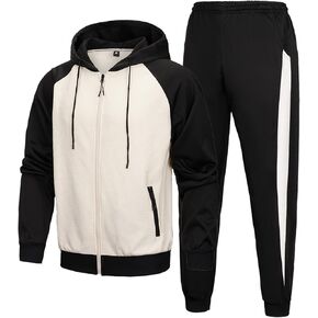 MANLUODANNI Tracksuit Men Casual Sports Set Athletic Sweatsuits for Men Jogging 2 pcs Suits Sets