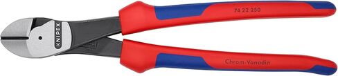 KNIPEX 74 22 200 Comfort Grip High Leverage Angled Diagonal Cutter, 8-Inch, Angled, Comfort Grip in Kuwait