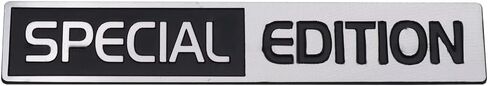 1x Special Edition Emblem 3D Auto Racing Sport Badge Rear Trunk Sticker Side Fender Decal Nameplate (Chrome Black) in Kuwait