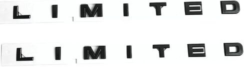 2X Limited Emblems 3D Bedside Letters Badge Decal Nameplate Replacement for 150 250 350 Limited (Matte Black) in Saudi Arabia