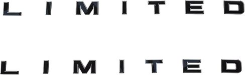 2X Limited Emblems 3D Bedside Letters Badge Decal Nameplate Replacement for 150 250 350 Limited (Matte Black) in Saudi Arabia