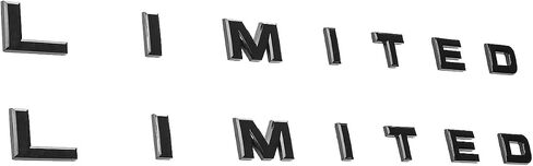 2X Limited Emblems 3D Bedside Letters Badge Decal Nameplate Replacement for 150 250 350 Limited (Matte Black) in Saudi Arabia