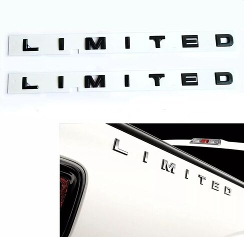 2X Limited Emblems 3D Bedside Letters Badge Decal Nameplate Replacement for 150 250 350 Limited (Matte Black) in Saudi Arabia