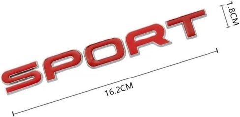 2X شعار رياضي ثلاثي الأبعاد شارة معدنية لجسم السيارة ملصق جانبي مناسب للسيارات العالمية والشاحنات وسيارات الدفع الرباعي (أسود وأحمر) in Kuwait