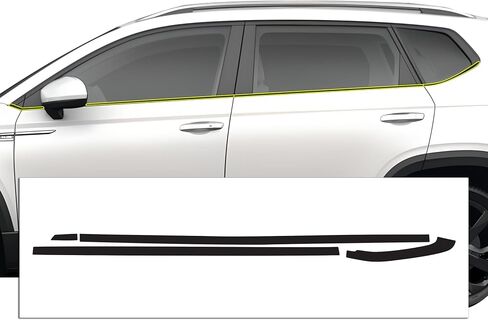 BOGAR TECH DESIGNS Outer Front Chrome Delete Overlay Compatible with Volkswagen Taos 2022-2024, Gloss Black in Saudi Arabia