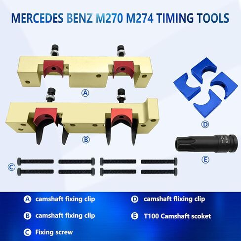 مجموعة أدوات توقيت محاذاة عمود الحدبات للمحرك ZKTOOL متوافقة مع مرسيدس بنز إنفينيتي M133 M260 M270 M274 M264، استبدل VM 270589016100/270589006100. in Kuwait