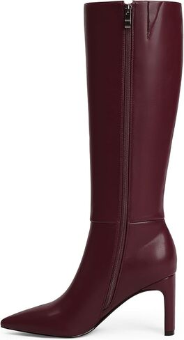 Modatope Knee High Boots for Women 2024, Black Fall Boots Tall Pointed Toe Chunky Heel, Block Heel Womens Side Zipper Winter Size 7.5 in Kuwait