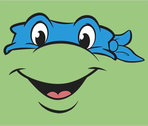 Nickelodeon Little Teenage Mutant Ninja Turtles Leo Big Face Girls Short Sleeve Tee Shirt in Saudi Arabia