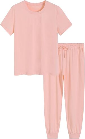 Latuza Women's Petite Pajama Sets Short Length 2 Piece Cotton Sleepwear in Kuwait