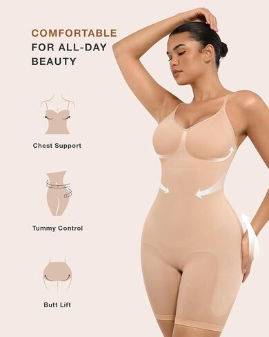 Lover-Beauty Shapewear Tummy Control Bodysuit Butt Lifting Seamless Body Shaper for Women Waist Trainer Comfortable Wearing in Kuwait