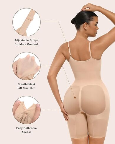 Lover-Beauty Shapewear Tummy Control Bodysuit Butt Lifting Seamless Body Shaper for Women Waist Trainer Comfortable Wearing in Kuwait
