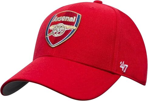 47 Brand Arsenal FC MVP Cap EPL-MVP30WBV-RDA, Mens, Cap, Red/White, in Saudi Arabia
