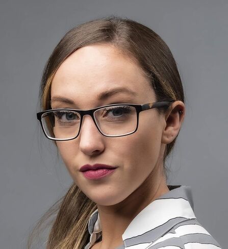 Yogo Vision Bifocal Reading Glasses for Men and Women, Rectangle MultiFocal Readers with Spring Hinges, Retro Design in Kuwait