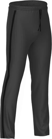 Men's Workout Pants - Polyester Jogging Pants - Brushed Tricot Mens Warm Up and Active Pants in Saudi Arabia
