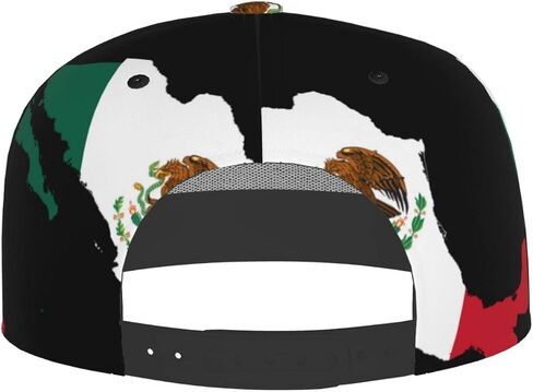 Cute Mexico Flag Hat Unisex Mexican Flag Baseball Cap for Men Women Adjustable Snapback Flat Bill Baseball Cap in Kuwait