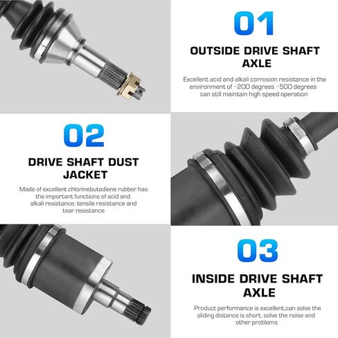 Front Left CV Axle Shaft fits for Can-Am Commander 800/1000/800 MAX/1000 MAX 2011-2020, Replace for ‎705400953, 705401105, 705401653, 1 Front Axle in Saudi Arabia