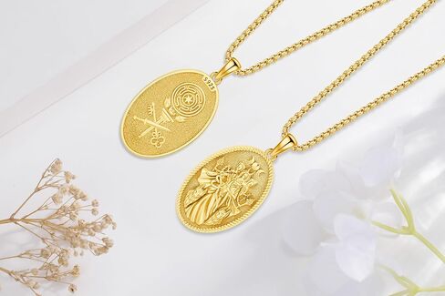 Hecate Necklace 925 Sterling Silver Goddess of Witches of Magic Hekate Pendant Necklace Ancient Greek Mythology Night of Hekate Moon Amulet Jewelry for Women Men in Kuwait