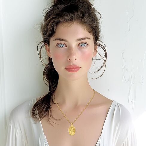 Hecate Necklace 925 Sterling Silver Goddess of Witches of Magic Hekate Pendant Necklace Ancient Greek Mythology Night of Hekate Moon Amulet Jewelry for Women Men in Kuwait