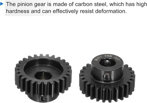 DMiotech M1 30T Steel 8mm Hardened Pinion Motor Gear for RC Car Brushed Replacement Brushless Motors, RC Applications for DIY RC Boat Drone in Saudi Arabia