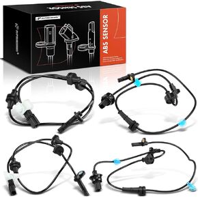 A-Premium ABS Wheel Speed Sensor Compatible with Honda, Acura Models - Pilot 2016-2020, MDX 2014-2016, Ridgeline 2017-2020, Passport 2019-2020, AWD - Front and Rear Side, 4-PC Set