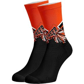 Cheer Socks Cheerleading Team Socks Cheerleader Socks for Women Girls Cheer Accessories Gifts 1Pair