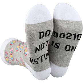 LEVLO 1 Pair Teen Drama TV Series Fans Gift 80s Comedy Sitcom Women's Novelty Crew Socks Mother's Day Gift